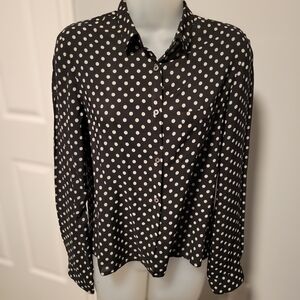 Zadig & Voltaire Polka Dot Black and White Women's Top